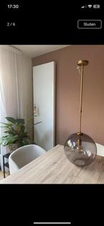 Karwei Glazen hanglamp Finn, Ophalen of Verzenden, Gebruikt, Glas, 75 cm of meer