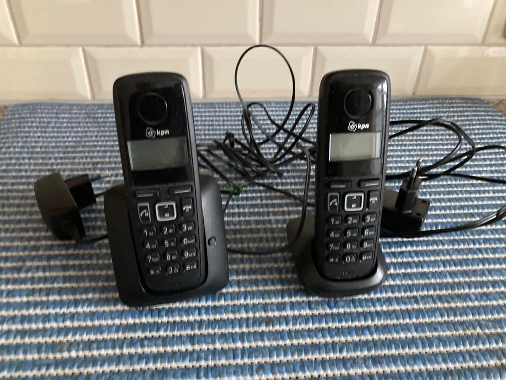 Vaste telefoon set, Ophalen of Verzenden, Zo goed als nieuw, 2 handsets