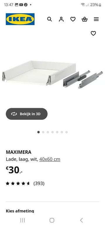 Ikea maximera lades 40x60. Laag, middel en hoog - afbeelding 3