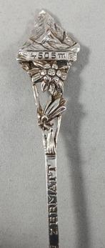 Theelepel Souvenirlepel Zermatt antiek 800 zilver, Antiek en Kunst, Antiek | Bestek, Ophalen of Verzenden