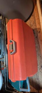 Vintage Samsonite Koffer Oranje met Slot, Gebruikt, 50 tot 60 cm, Hard kunststof, Slot