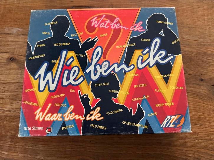 Wie ben ik? Bordspel - RTL4 Editie, Hobby en Vrije tijd, Gezelschapsspellen | Bordspellen, Gebruikt, Een of twee spelers, Drie of vier spelers