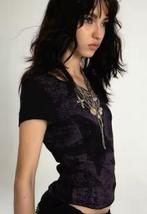 Vintage top Grunge Y2K distressed met korte mouwen, Maat 38/40 (M), Nieuw, Ophalen of Verzenden, Korte mouw