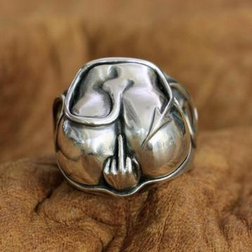 Duiveltjes Kont Ring - 925 Zilver beschikbaar voor biedingen