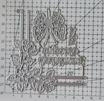 Snijmal hoekframe / vlinder tekst "Met oprechte deelneming, Ophalen of Verzenden, Nieuw, Overige thema's, Pons of Mal