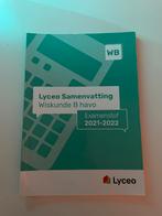 Lyceo Samenvatting Wiskunde B Havo, Ophalen of Verzenden, Zo goed als nieuw
