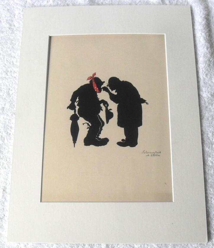 Matthias Walter - Zahnarzt/Tandarts knipselkunst. Gesigneerd, Antiek en Kunst, Kunst | Overige Kunst, Ophalen of Verzenden