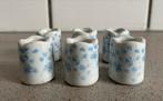 6 mini kandelaars retro vintage kaarsenhouder, Huis en Inrichting, Woonaccessoires | Kandelaars en Kaarsen, Ophalen of Verzenden