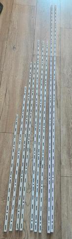 Wandrails met planken dragers., Ophalen, Gebruikt
