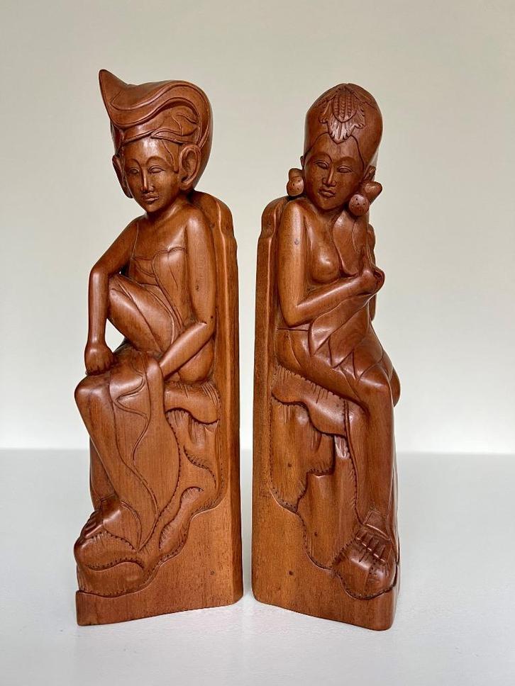Balinese art-deco boekensteunen Bali Balinees Indonesië, Antiek en Kunst, Kunst | Niet-Westerse kunst, Ophalen of Verzenden
