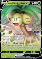 Pokemon - Alolan Exeggutor V (SWSH 225) Promo.., Ophalen of Verzenden, Nieuw, Losse kaart, Foil
