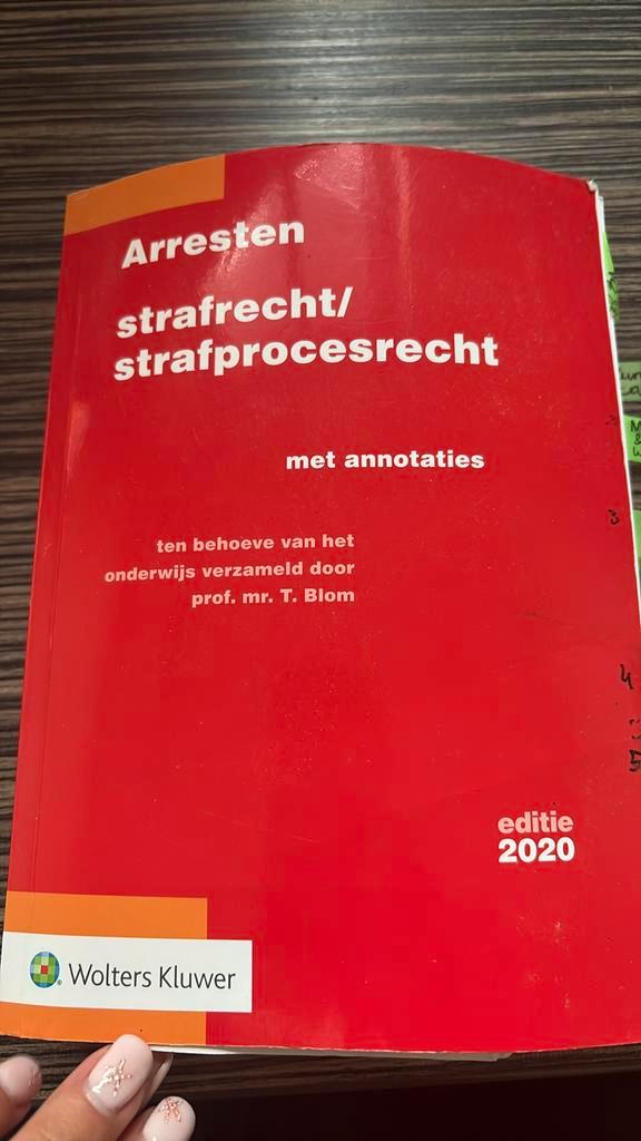 Arresten strafrecht/strafprocesrecht 2020, Boeken, Wetenschap, Gelezen, Ophalen of Verzenden