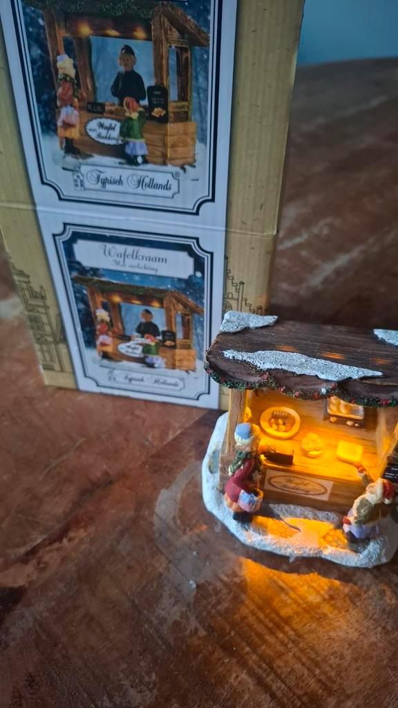 Typisch Hollands Wafelkraam Kerstdorp, Diversen, Kerst, Gebruikt, Ophalen