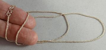 Zilveren ketting Gevlochten 40 cm 1,5 mm 925 zilver beschikbaar voor biedingen