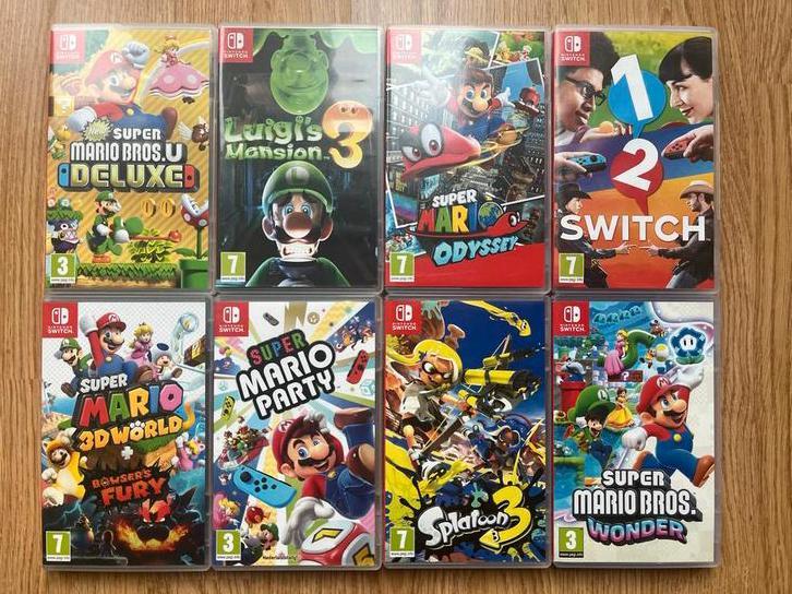 Nintendo Switch Games - Mario & Meer!, Spelcomputers en Games, Games | Nintendo Switch, Zo goed als nieuw, Avontuur en Actie, 3 spelers of meer