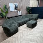 ZGAN WOOOD Modulaire Exlusive BAG Hoekbank - Groen - 435cm, Huis en Inrichting, Ophalen, -, Hoekbank, 300 cm of meer