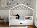 Dream Nest Snow Huisbed 80x160 cm met Bedhekken – Wit Kinder, Nieuw, 70 tot 85 cm, Ophalen of Verzenden, Lattenbodem