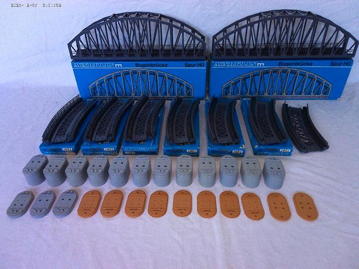 Marklin mooie Bruggen en opritten set, Hobby en Vrije tijd, Modeltreinen | H0, Gebruikt, Overige typen, Wisselstroom, Märklin