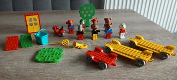 Lego fabuland poppetjes figuren tuba scooter boom dak deur beschikbaar voor biedingen
