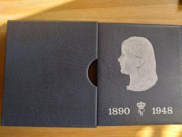 Album wilhelmina centen, zilveren kwartjes, dubbeltjes  beschikbaar voor biedingen
