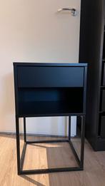 Nachtkastje zwart (set van 2), Huis en Inrichting, Slaapkamer | Nachtkastjes, Ophalen, Zo goed als nieuw, Metaal of Aluminium