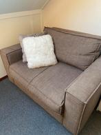 Bruine bank 1,5 zits, Huis en Inrichting, Banken | Bankstellen, Ophalen, Zo goed als nieuw, Minder dan 150 cm