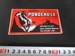 sticker camping ponderosa ulicoten gem. baarle nassau, Ophalen, Zo goed als nieuw, Bedrijf of Vereniging