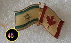 Pin Vlag Israël en Canada, Verzenden, Gebruikt