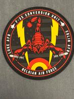 Pvc embleem BAF 312 SQN F-35 conversion unit Stingers, Verzenden, Luchtmacht, Overige gebieden, Embleem of Badge