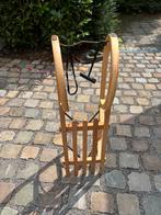 Houten slee, ca 97cm., Ophalen, Rugleuning, Gebruikt, Hout