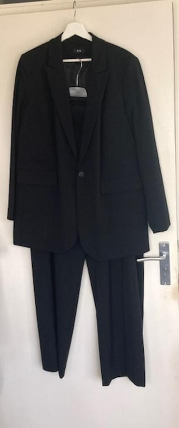 zgan zwart dames pak pantalon + colbert mt 46 - LANG! KERST beschikbaar voor biedingen
