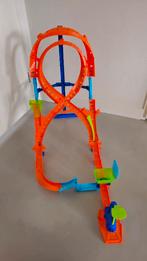 Hotwheels vertical 8 jump racebaan met doos, Ophalen of Verzenden, Zo goed als nieuw, Hot Wheels