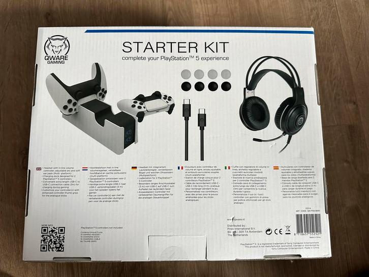Qware Gaming Starter Kit PlayStation 5 - Nieuw!, Spelcomputers en Games, Spelcomputers | Sony PlayStation Consoles | Accessoires
