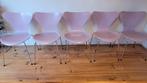 5 x vlinderstoelen lila, Fritz Hansen, design Arne Jacobsen, Huis en Inrichting, Stoelen, Ophalen, Gebruikt, Vijf, Zes of meer stoelen