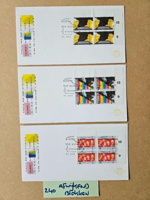 FDC E240 1986 - BLOKKEN - EERSTE DAG ENVELOPPEN, Postzegels en Munten, Postzegels | Eerstedagenveloppen, Onbeschreven, Nederland