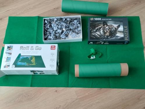Puzzelmat + tijger puzzel, Hobby en Vrije tijd, Denksport en Puzzels, Nieuw, 500 t/m 1500 stukjes, Ophalen of Verzenden