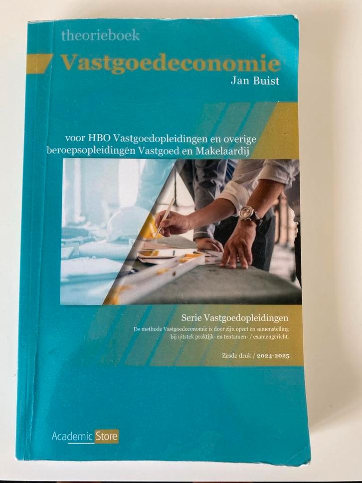 Vastgoedeconomie - Jan Buist - HBO Vastgoed, Boeken, Schoolboeken, Gelezen, Economie, Overige niveaus, Ophalen of Verzenden