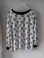 Nightmare before christmas pyjama top 50 52 zwart wit, Kleding | Dames, Ophalen of Verzenden, Zo goed als nieuw, Maat 46/48 (XL) of groter