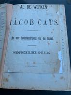Jacob Cats al zijn werken zo’n 500 blz met gebruikssporen, Antiek en Kunst, Ophalen of Verzenden, Jacob Cats