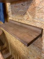 Wandplank Mangohout + coating 60b + 90b blind ophangen v.a., Bruin, Nieuw, Minder dan 25 cm, Minder dan 100 cm