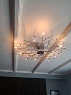 Moderne Plafondlamp zilver met led lampjes 80cm, Ophalen of Verzenden, Zo goed als nieuw, Metaal, Modern
