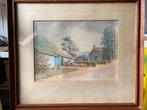 Aquarel JACQUES PIJNENBORG 1882-1964 geschilderd Helvoirt vm, Antiek en Kunst, Kunst | Tekeningen en Foto's, Ophalen