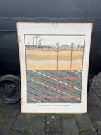 Schoolkaart aan twee zijdes bedrukt Steenkolenmijnbouw, Ophalen, Geschiedenis