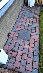 Gratis sierbestrating 9m2, Tuin en Terras, Tegels en Klinkers, Ophalen, Zo goed als nieuw, Beton, Terrastegels