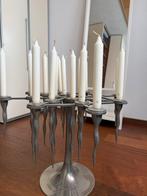 Mooie zilver/ verzilverde kandelaar voor meerdere kaarsen, Ophalen, 25 tot 50 cm, Zo goed als nieuw, Metaal