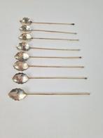 set van 8 verzilverde cocktail lepels Denmark, N, Ophalen of Verzenden, N, Los bestek