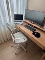 IKEA verstelbare bureaustoel wit / beige Långfjäll, Beige, Ophalen of Verzenden, Zo goed als nieuw