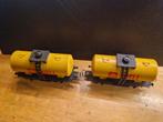 Shell Tankwagons - Set van 2, Overige merken, Gebruikt, Gelijkstroom of Wisselstroom, Wagon