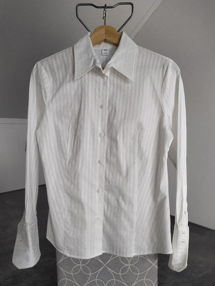 H&M damesoverhemd wit (maat: 40), Kleding | Dames, Blouses en Tunieken, Nieuw, Maat 38/40 (M), Wit, Ophalen of Verzenden