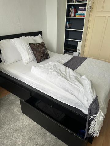 Ikea Malm bed met lades (zwart) - afbeelding 5